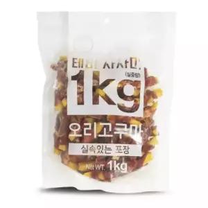 테비사사미 실속포장(1kg 오리고구마)사간식 오리고 오리고사 애완동물 반려 사사 애견 강아지 영양