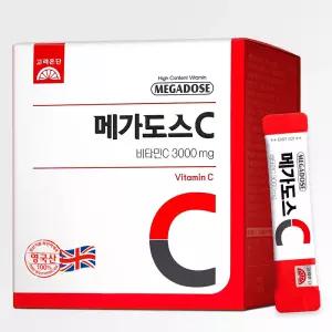 고려은단 메가도스C 비타민C 3000mg X 100포 (300g) 2개 3000 3g x 5117384