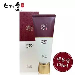 수려한 효비담 발효 선크림 100ml SPF50+/대용량/증량/ 한방화장품 수려한썬크림 수
