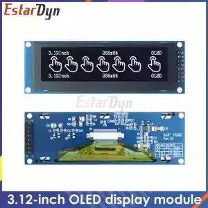 STM32 Raspberry Pi용 3.12인치 OLED 디스플레이 모듈 SSD1322 256x64 사전 납땜된 핀 헤더가 있는 SPI I2C