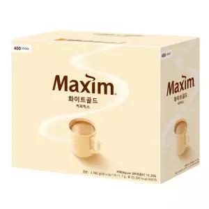 맥심 화이트골드 커피믹스 사무실 탕비실 대용량 커피 400T 1개 GST