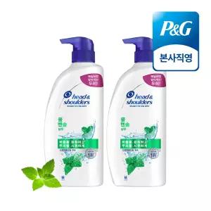 헤드앤숄더 쿨 멘솔 약산성 두피 샴푸 850ml 2개