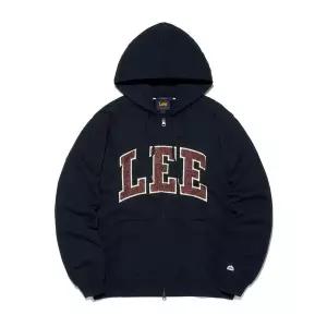 [LEE] 컬리지 로고 후드 집업 네이비 LE2603HZ02 NA