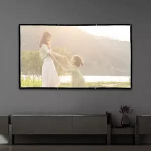빔프로젝터 영화빔스크린 홈시어터 빔스크린 이동형 스크린(221x125cm)