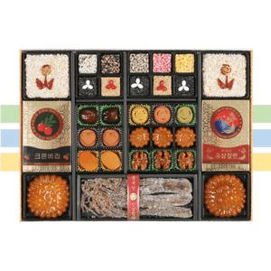연 2단 수담한과 설 추석 명절선물 부모님 유과 약과 선물세트