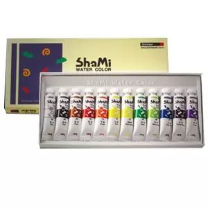 신한물감 샤미 수채화 그림물감 10ml 12색