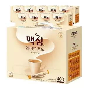 동서식품 맥심 화이트골드 미니 스틱 커피 대용량 400T 10개