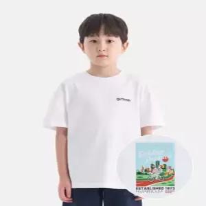 아웃도어프로덕츠 키즈 백그래픽 반팔티셔츠 오프 화이트) OD262ISS06_OWH