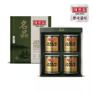 신선집중 대천김 명품 캔김 세트 30g 4캔 곱창김 선물세트 + 플라스틱 손잡이 522171