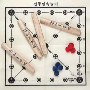 명절 세트 선물 전통 윷놀이 원목 민속 박달나무 윷세트 (프리미어)-단품