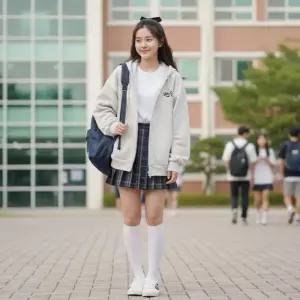 소이 세이브존07 오트밀후드셋업점퍼  26S0751