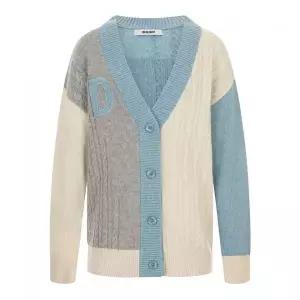 ECOLEDEPARIS 투톤배색 꽈배기 가디건_RB3YKRCM30Z 2411563