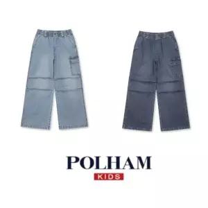 [롯데백화점]폴햄키즈 루즈 스트레이트핏 해지 데님팬츠  PKG2DP3722