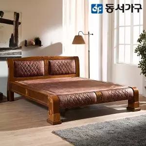 [동서가구]ML 엔틱 고급 원목 명품 황토볼 퀸 Q 흙침대 DF635868