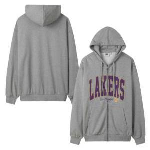 [AK평택점] [NBA] NBA 팀 레터링 아플리케 후드 집업 (멜/그) N263TJ020P
