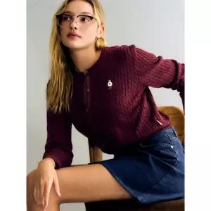 [후아유](센텀시티점)Steve High Gauge Wool Cable Cardigan / WHCKG4912F