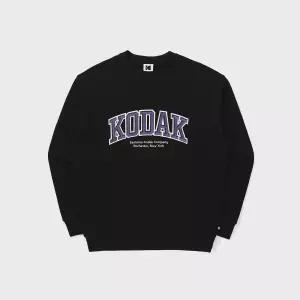 코닥어패럴 에버루프 빅로고 맨투맨 BLACK