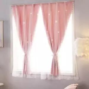 붙이는 펀칭 암막커튼 100X150 별빛햇살 무타공커튼