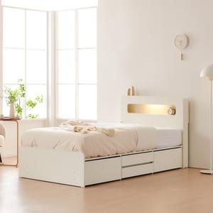 동서가구 룸인 LED 2단 4서랍 수납침대 프레임 SS DF926707