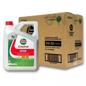 캐스트롤 CASTROL GTX C2C3 5W30 6L 3개 1BOX 가솔린 디젤 엔진오일