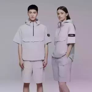 내셔널지오그래픽 6color 남여공용 아델리 경량 우븐 스트레치 반팔 아노락 N242UFT141 N242UFT141UW