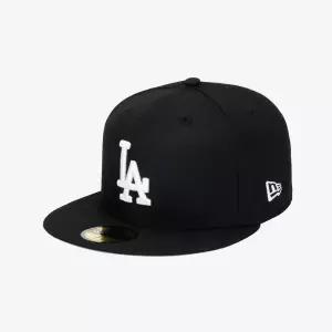 [롯데백화점]뉴에라 MLB LA다저스 베이직 피티드캡 블랙/화이트 11591149