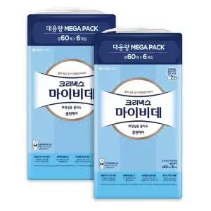크리넥스 마이비데 캡형60매x 6 x 2팩