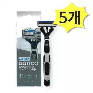 면도기 4중날 휴대용 5개입