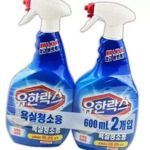 (올핀)욕실 곰팡이 제거 유한락스 600ml 2개입