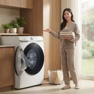 [삼성] AI 드럼세탁기 21kg 화이트 WF21DG6650BW 1등급
