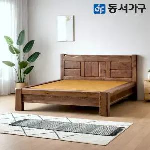 [동서가구]M77 고급 키퍼 통원목 짜맞춤 편백나무 황토 퀸 Q 흙침대 DF644327