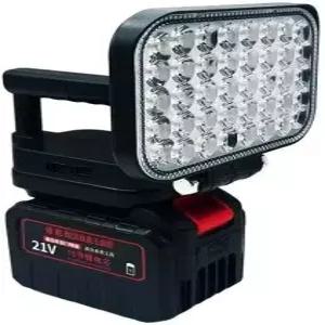 LED 작업등 lxt 18V/21V/24V 배터리 호환 180 회전 가능 듀얼 빔 광범위 조명 내압 낙하 방지 충격 미포함