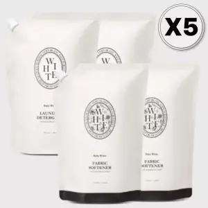 베르블랑 세탁 1L 리필 화이트향 세제+섬유유연제,X10 BNS