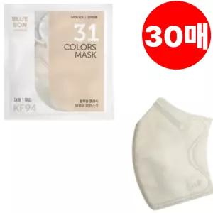 블루본 마스크 클래식 KF94 대형 코코넛화이트 30매 BNS