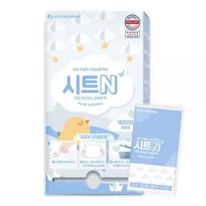 시트N 100매 일회용 기저귀 시트커버 휴대용 개별포장 위생 교환대 매트