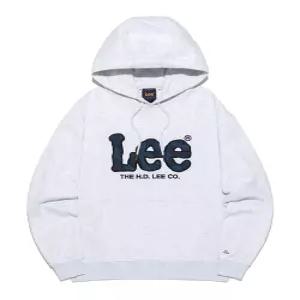 리 빅 트위치 데님 아플리케 후드 티셔츠 라이트그레이 LE2503HD04LG 5327398