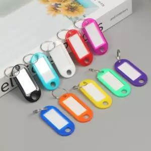 키밍 컬러 네임택 키링 50개입 호텔키링 이름표 홀더