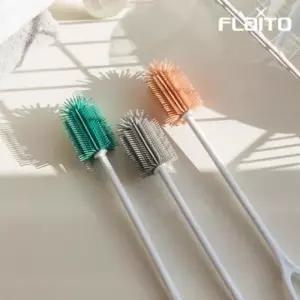 국산 세척 텀블러 슬림 주방 젖병솔 실리콘물병솔 실리콘솔 브러쉬 실리콘