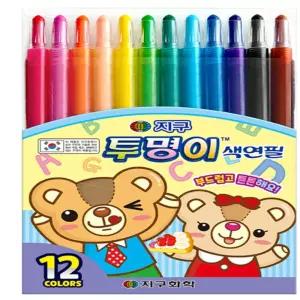 더블희 색칠놀이 지구화학 투명이 색연필 12색 (신학기 준비물)