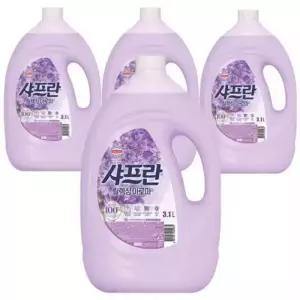 샤프란 섬유유연제 릴렉싱아로마 3.1L 4개
