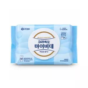 크리넥스 마이비데 퓨어 화장실용 물티슈 캡형 40매 9팩