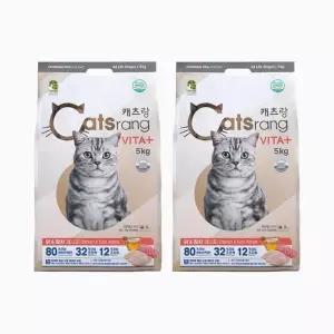 캐츠랑 비타플러스 전연령 고양이 사료 5kg x 2