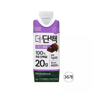 빙그레 더단백 드링크 초코 250ml 36개