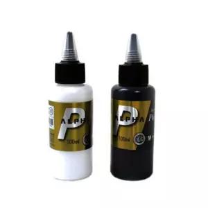 알파 골드 포스터칼라 100ml 튜브형 낱색(블랙/화이트)/대용량물감/포스터컬러/튜브형물감