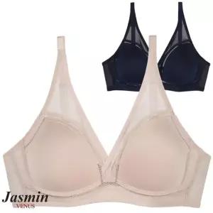 자스민바이비너스 비너스자스민 메쉬 노와이어 보정 브라 A-F컵 jbr1290