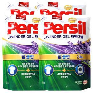 [퍼실] 라벤더 드럼용 일반용 겸용 2L 리필 X 4개
