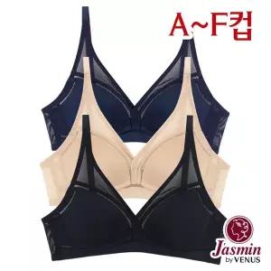 [하프클럽/자스민by비너스]A~F컵 풀컵 노와이어 메쉬무빙몰드브라1종(JBR1290)75A-85F