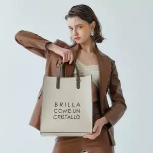 [BBYB] MARCE Slim Unisex Tote Bag Sand Ivory)
