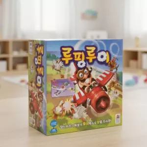 코리아보드게임 루핑루이 보드게임 닭지키기 비행기 튕기기 순발력 미니게임 가족 어린이게임