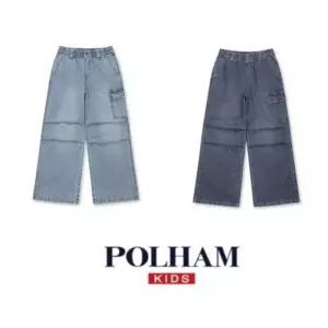 {백화점 정품} 폴햄 키즈 루즈 스트레이트핏 해지 데님팬츠 PKG2DP3722
